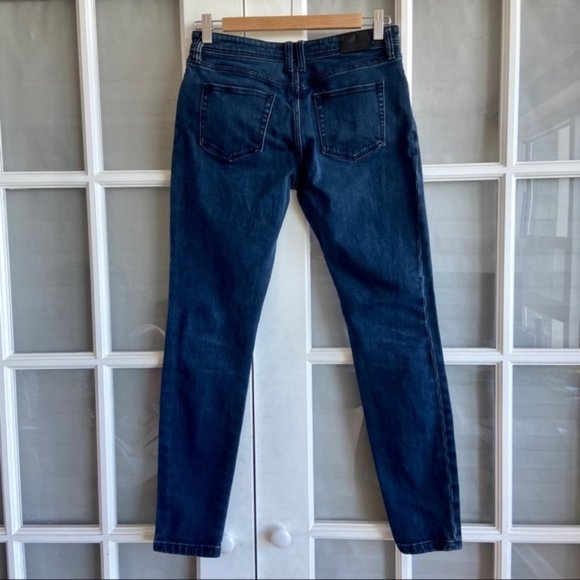 Burberry Brit Dark Wash Low Rise Skinny Jeans - Picture 3 of 12